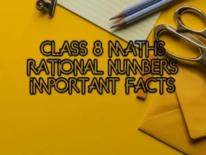 Class 8 Maths Rational Numbers Important Facts 2